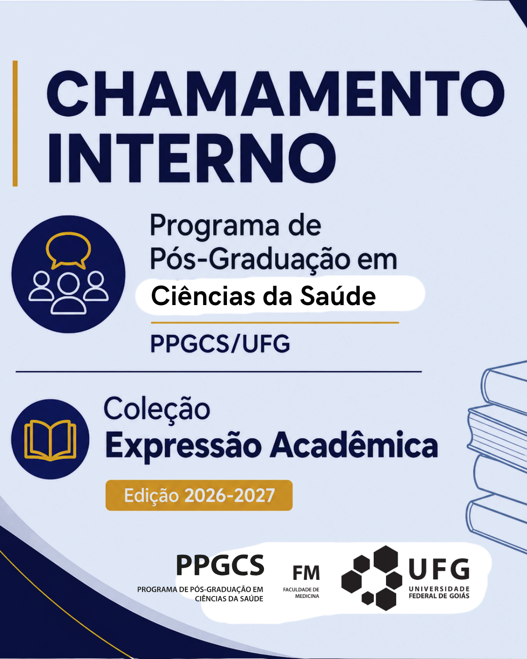 Imagem da publicação: Chamamento Interno – Coleção Expressão Acadêmica 2026-2027
