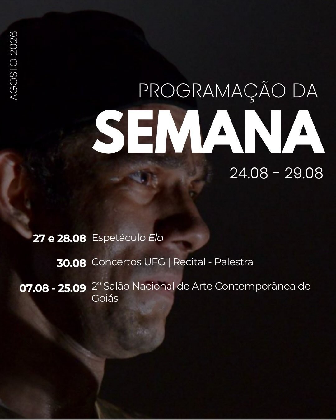 Imagem da publicação: Programação gratuita no Centro Cultural UFG: ELA e Recital-palestra