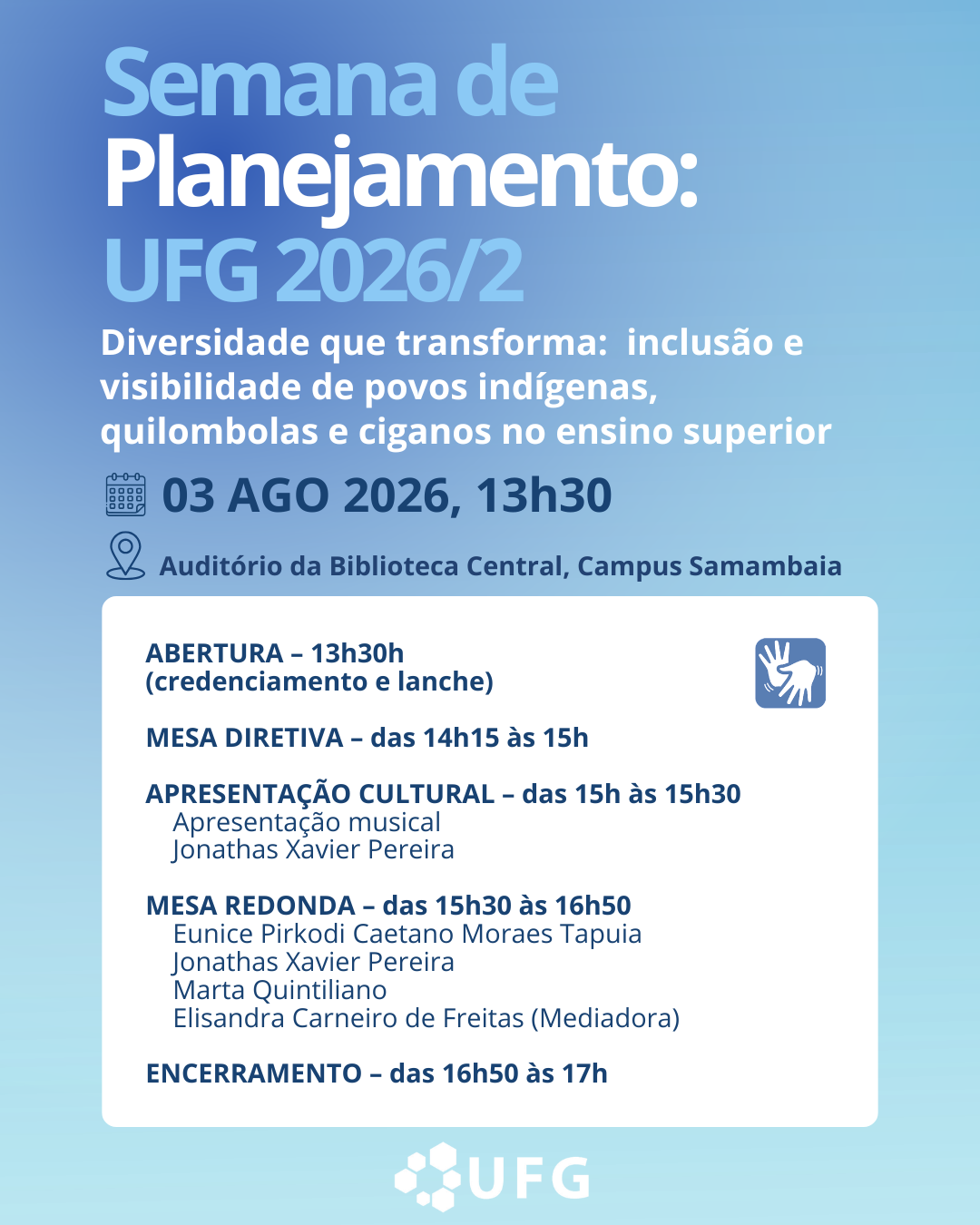 Imagem da publicação: Semana de Planejamento 2026 - 2
