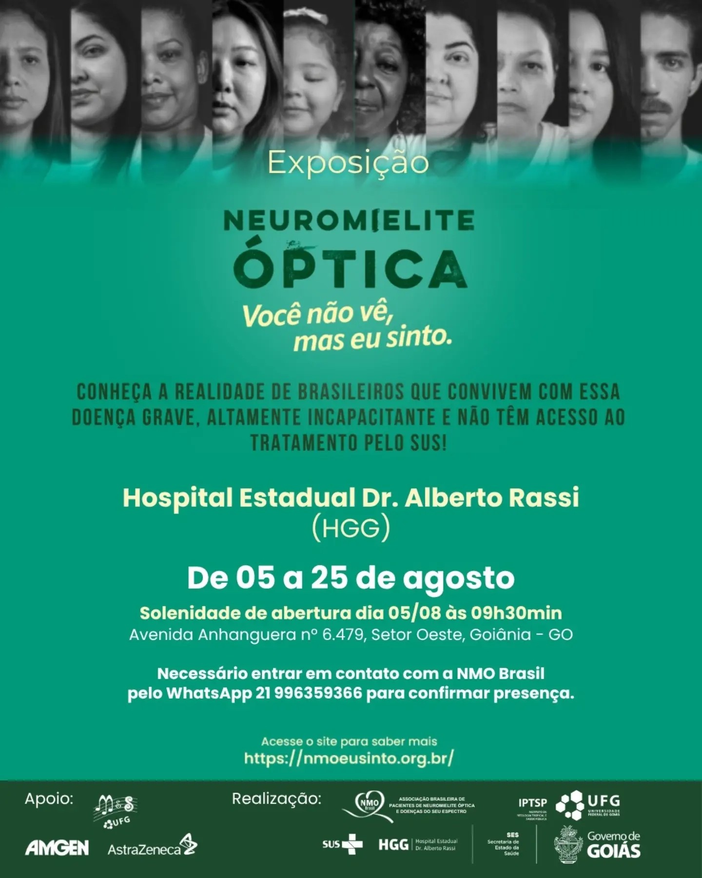 Imagem da publicação: Exposição Itinerante sobre Neuromielite Óptica chega ao HGG em agosto