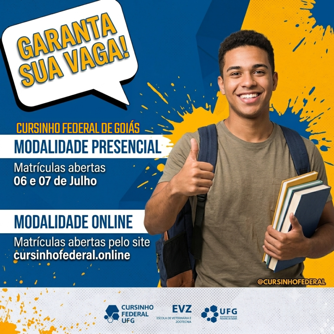 Imagem da publicação: Cursinho Federal oferece vagas para aulas presenciais e on-line