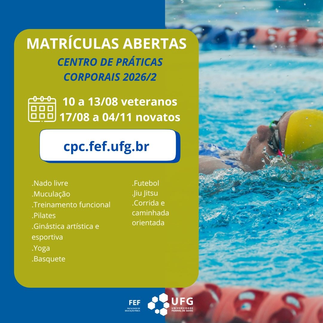 Imagem da publicação: informações sobre o processo para veteranos no Centro de Práticas Corporais