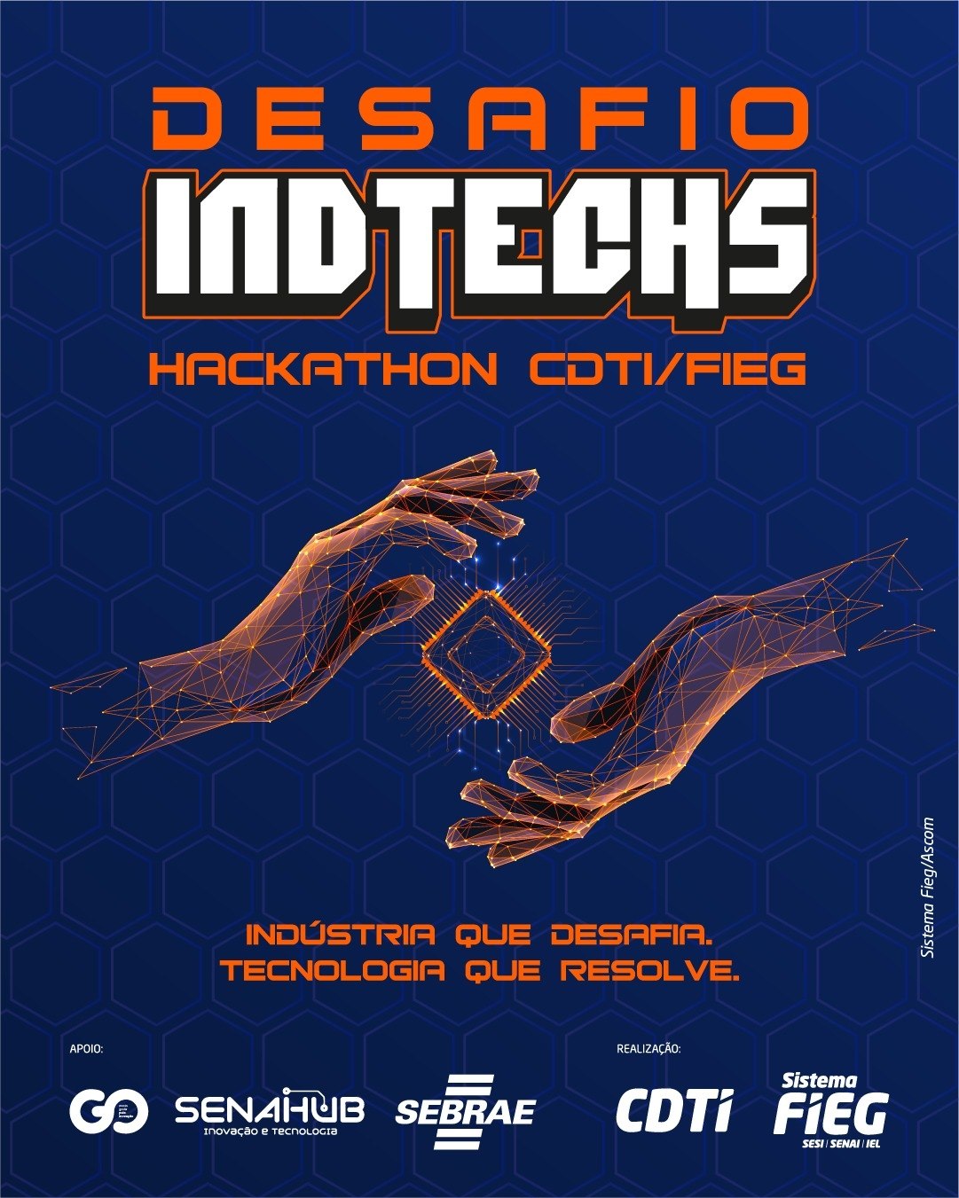 Imagem da publicação: Hackathon Desafio INDTECHS — Inscrições Abertas