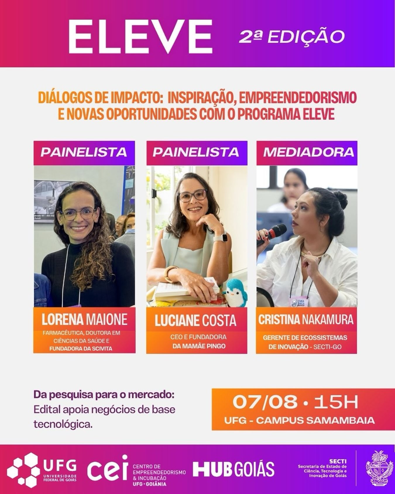 Imagem da publicação: Diálogos de Impacto: empreendedorismo inovador com mulheres inspiradoras