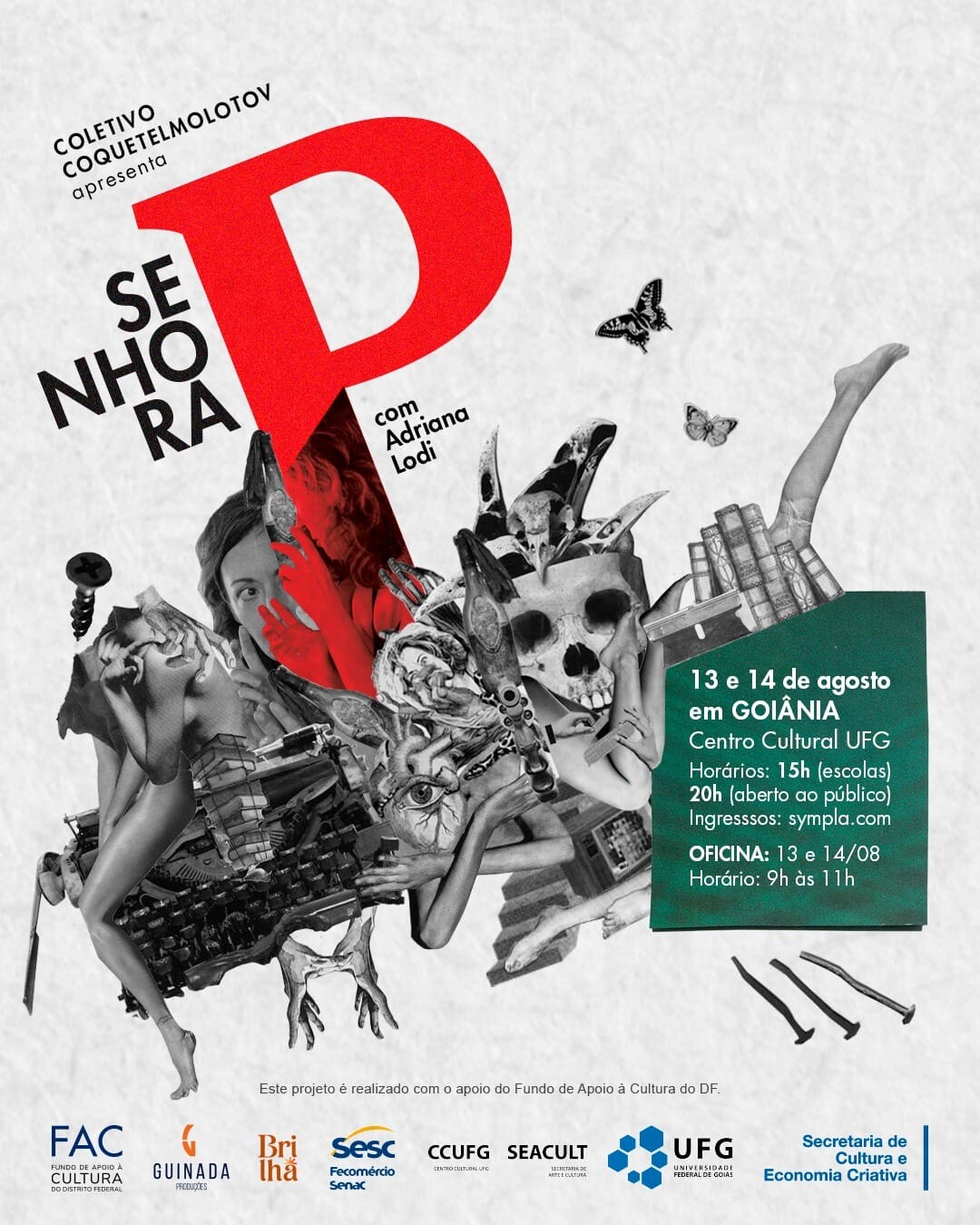 Imagem da publicação: Senhora P: teatro sobre violências contra as mulheres no Centro Cultural UFG
