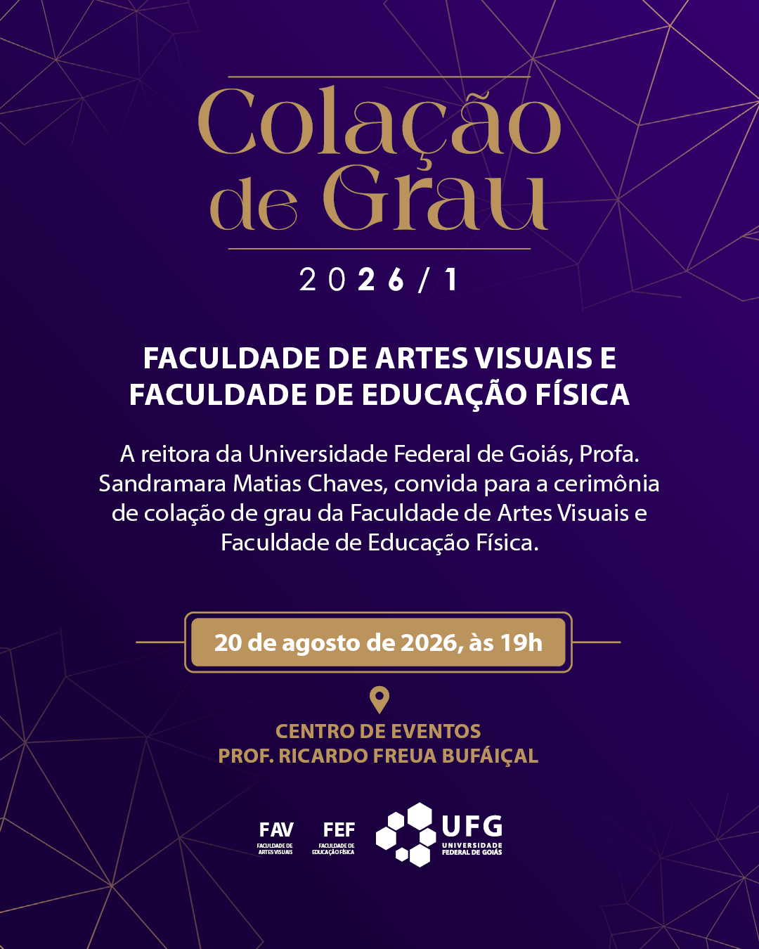 Imagem da publicação: Colação de Grau 2026/1: Artes Visuais e Educação Física