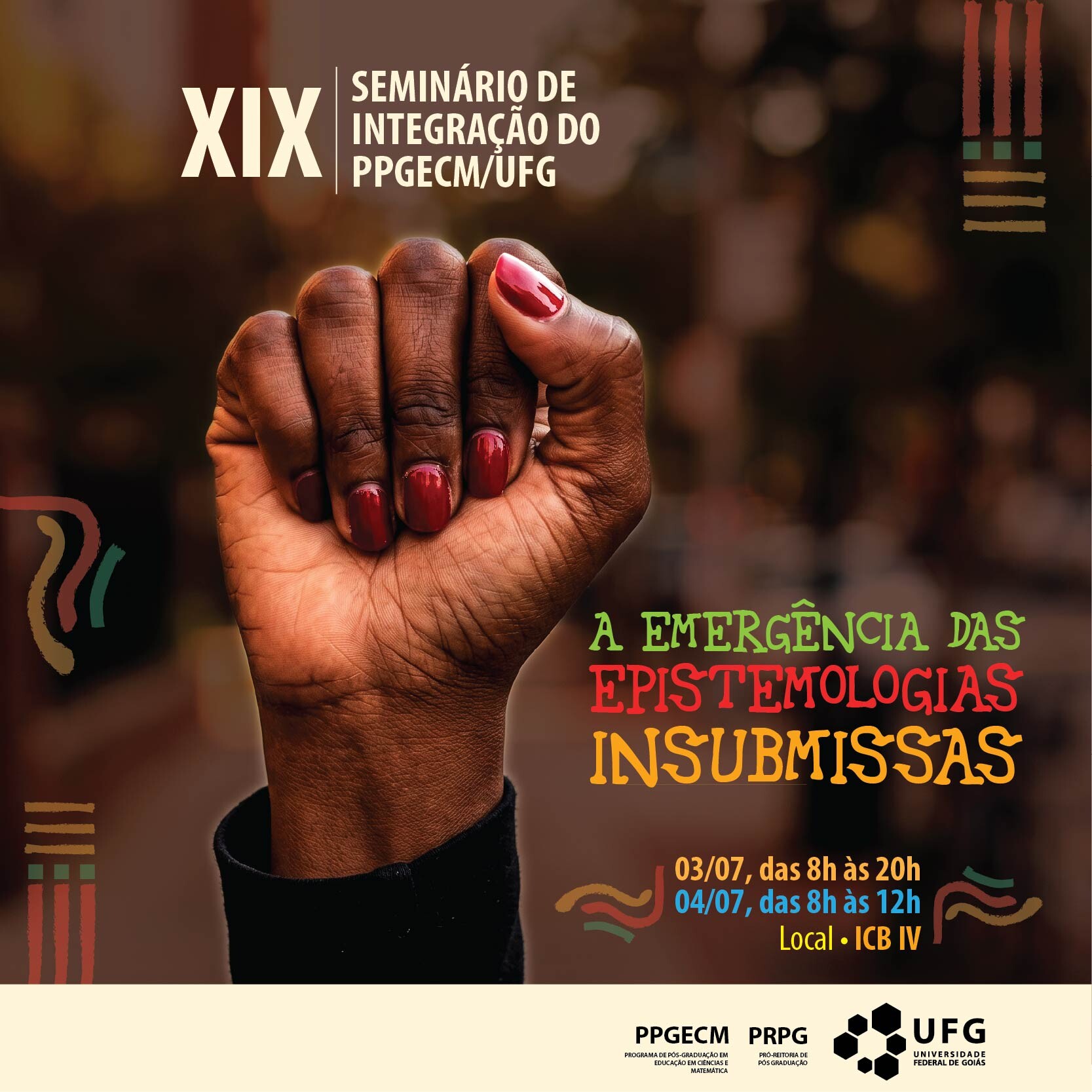 Imagem da publicação: XIX Seminário de Integração do PPGECM - A Emergência da Epistemologia Negra