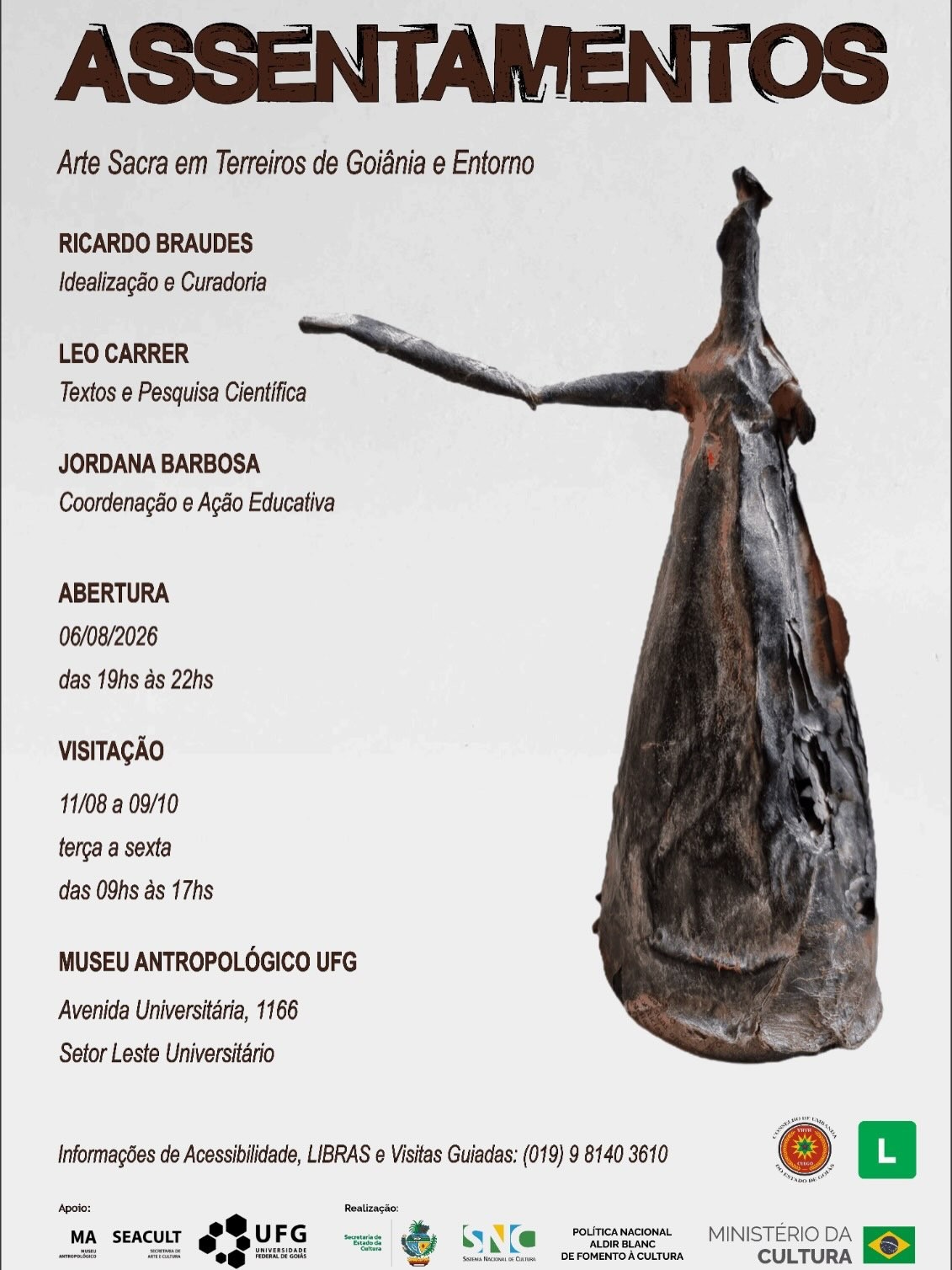 Imagem da publicação: Exposição “Assentamentos” no Museu Antropológico da UFG