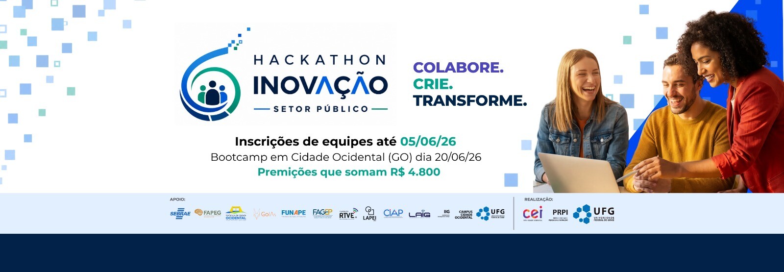 Imagem da publicação: 📅 Hackaton de Inovação no Setor Público (HISP) — R$ 4.800 em prêmios