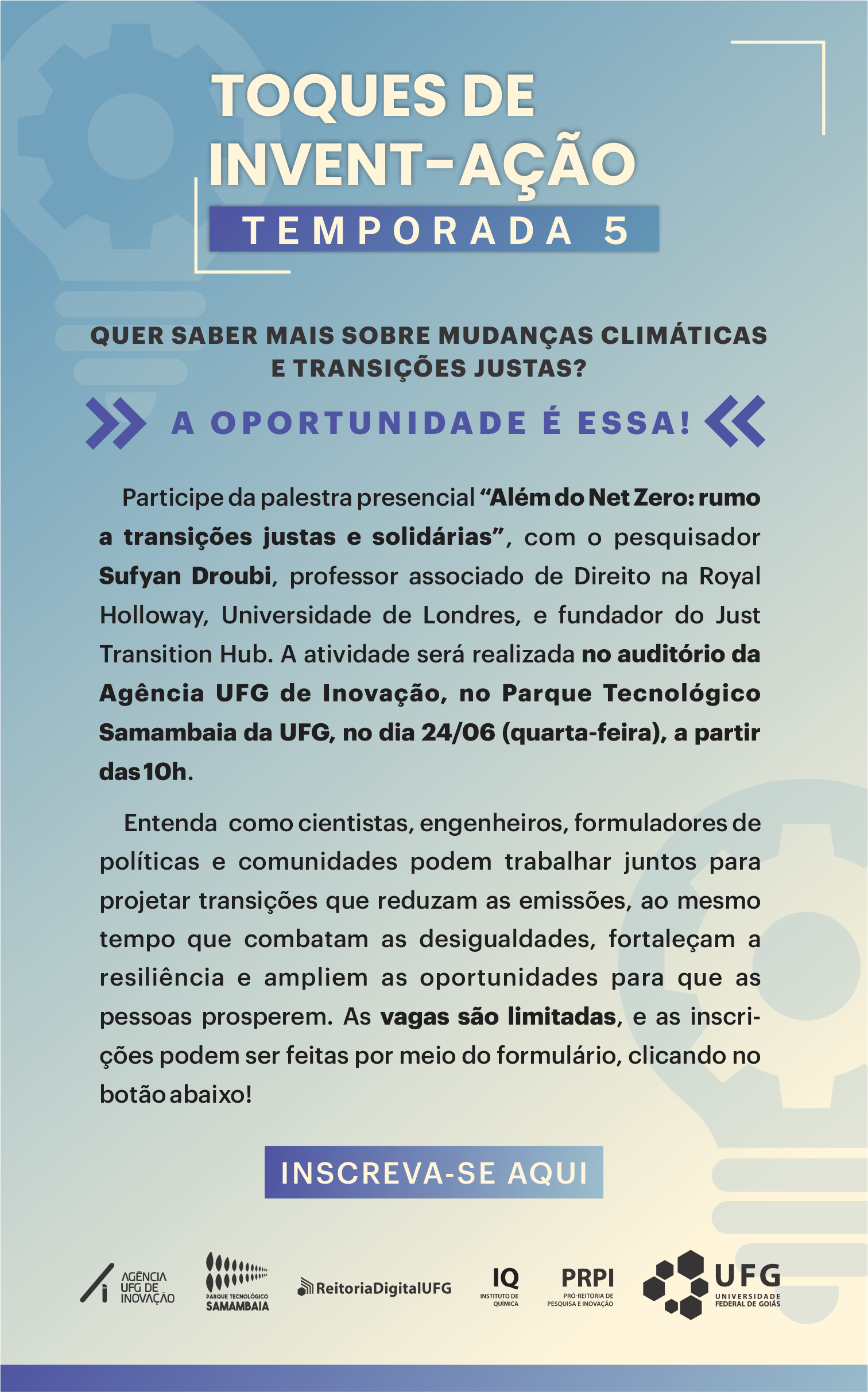 Imagem da publicação: 🎤 **Palestra: 'Além do NetZero: rumo a transições justas e solidárias'