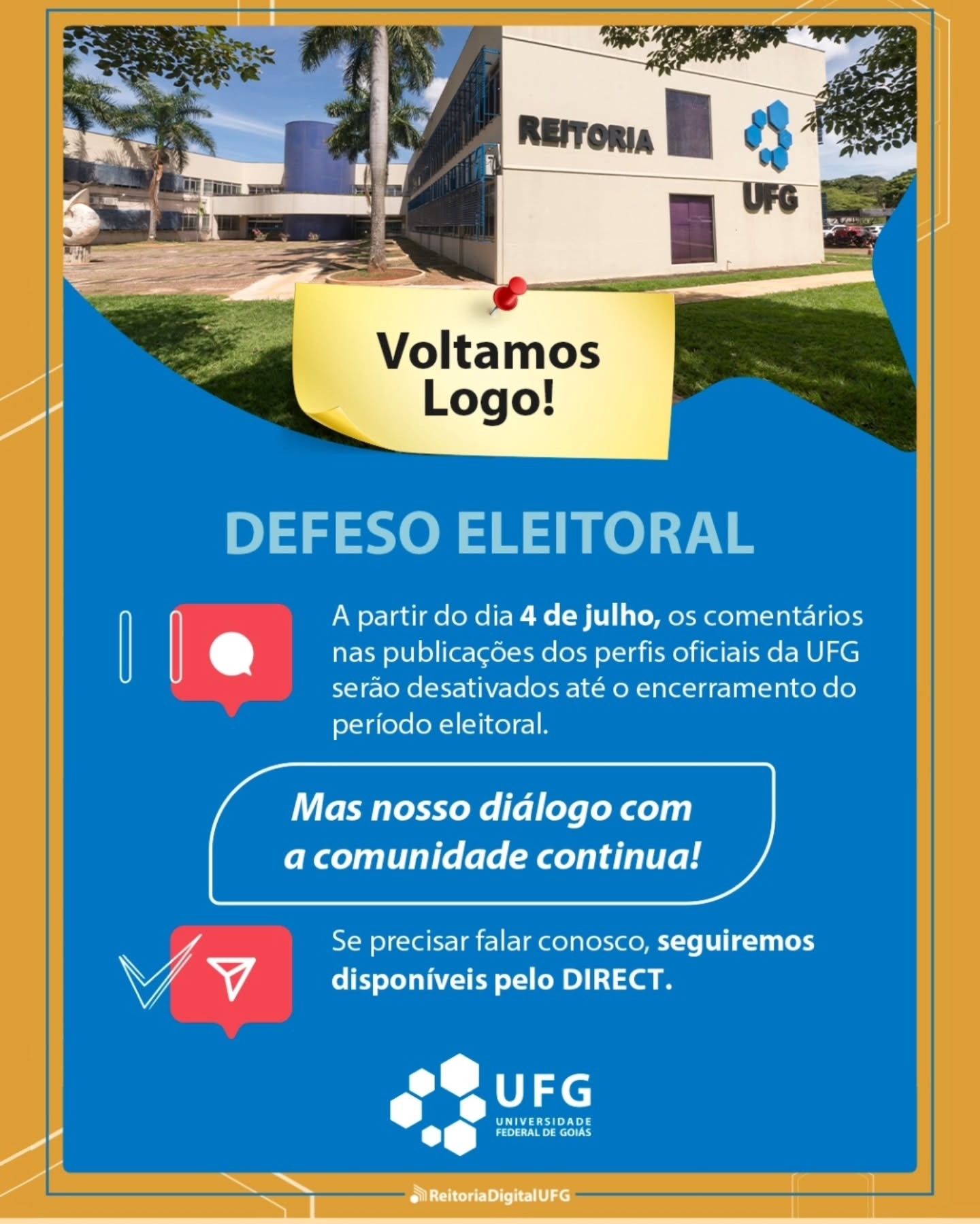 Imagem da publicação: Vestibular UFG 2026: provas ocorrem neste domingo (19/10) com mais de 31 mil inscritos