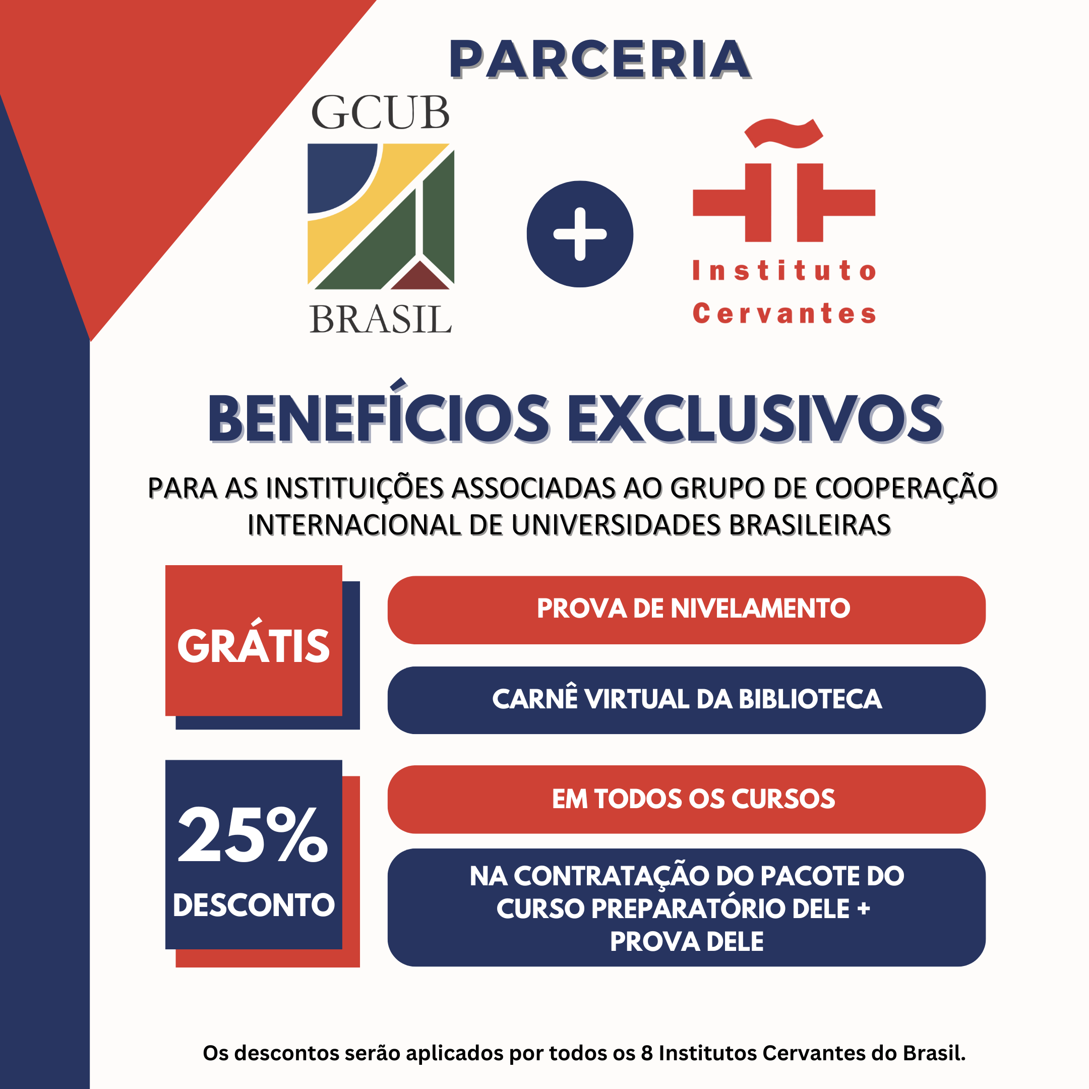 Imagem da publicação: GCUB e Instituto Cervantes oferecem benefícios para comunidade acadêmica