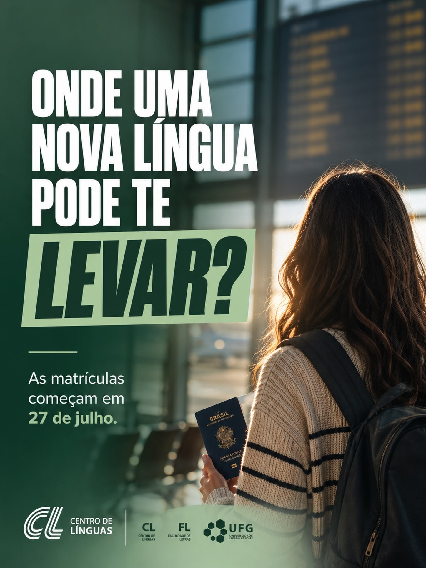 Imagem da publicação: 📚✨ Matrículas para cursos do Centro de Línguas UFG abrem em 27 de julho