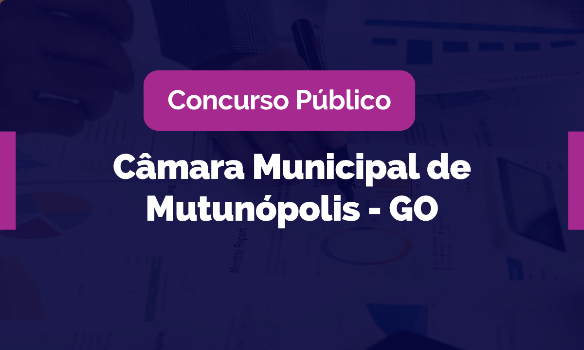 Imagem da publicação: Concurso Público da Câmara de Mutunópolis: 7 vagas com salários até R$ 5 mil