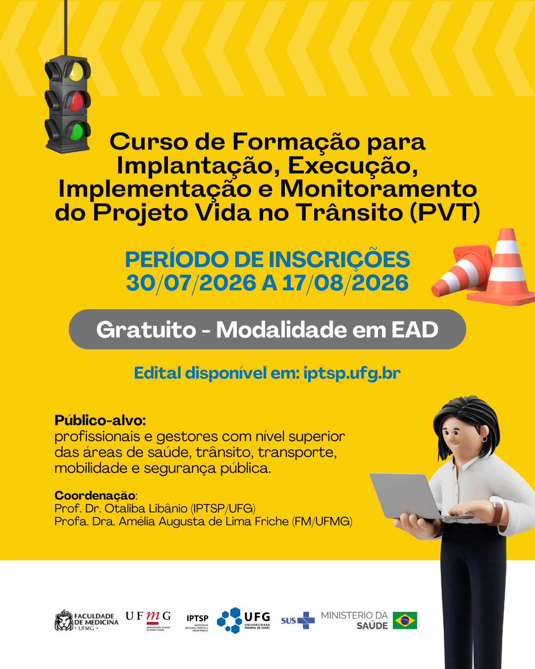 Imagem da publicação: Curso EaD Vida no Trânsito abre 150 vagas para profissionais de todo o Brasil