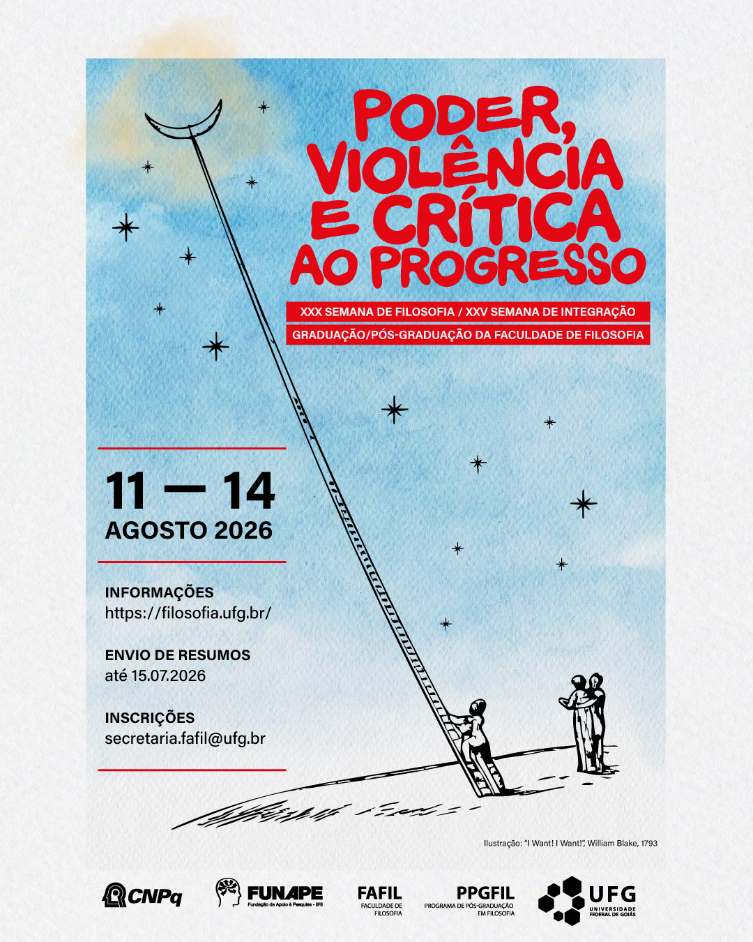 Imagem da publicação: XXX Semana de Filosofia da FAFIL/UFG acontece em agosto