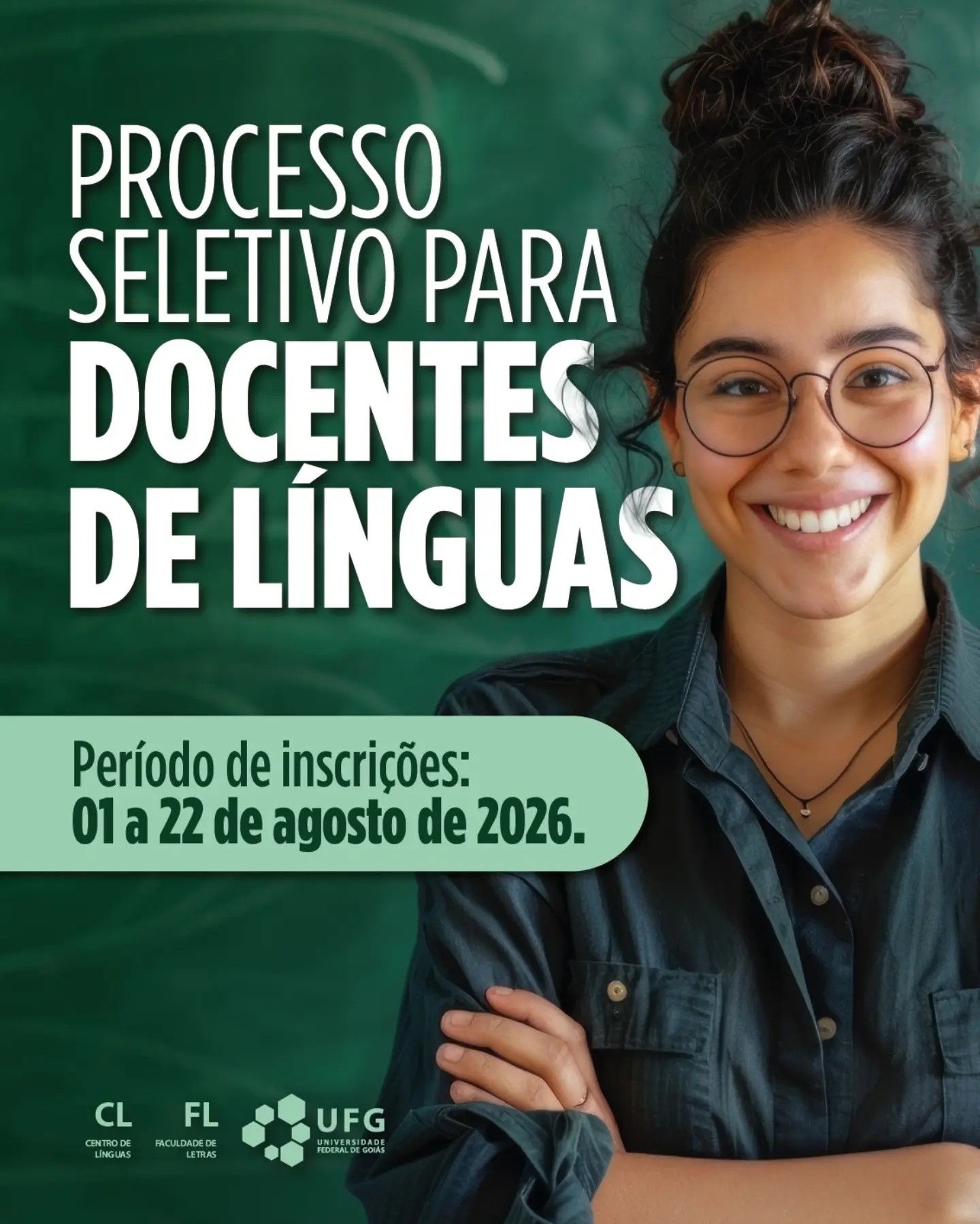 Imagem da publicação: Centro de Línguas da UFG abre processo seletivo para docentes de línguas (Edital Nº 02/2026)
