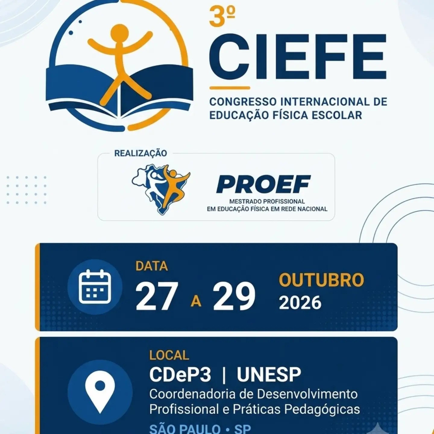 Imagem da publicação: 3° CIEFE: Congresso Internacional de Educação Física Escolar