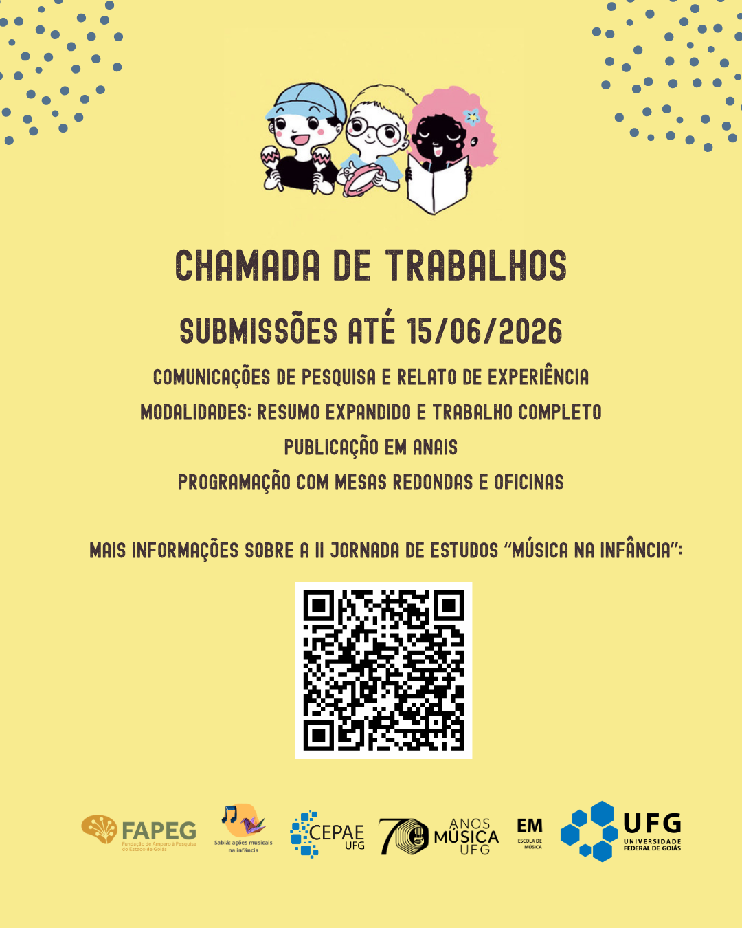 Imagem da publicação: II Jornada de Estudos “Música na Infância”
