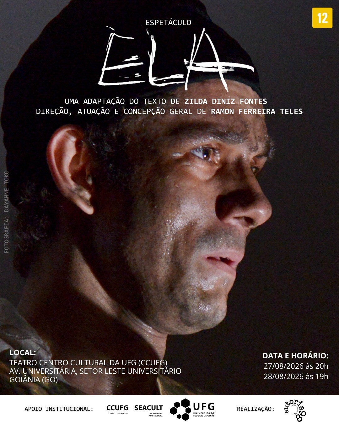 Imagem da publicação: Espetáculo ELA no Centro Cultural UFG