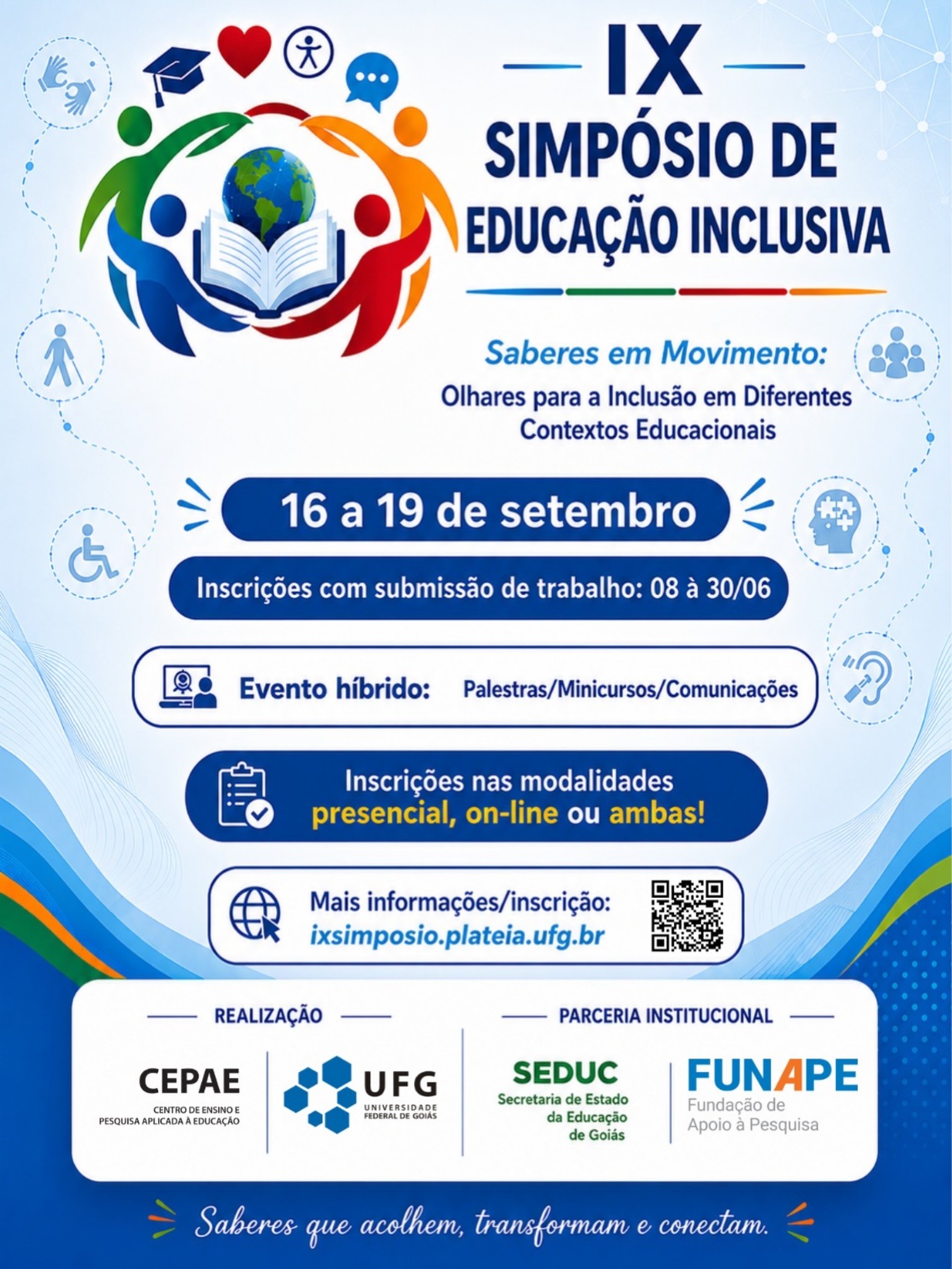 Imagem da publicação: IX Simpósio de Educação Inclusiva do CEPAE/UFG acontece em setembro
