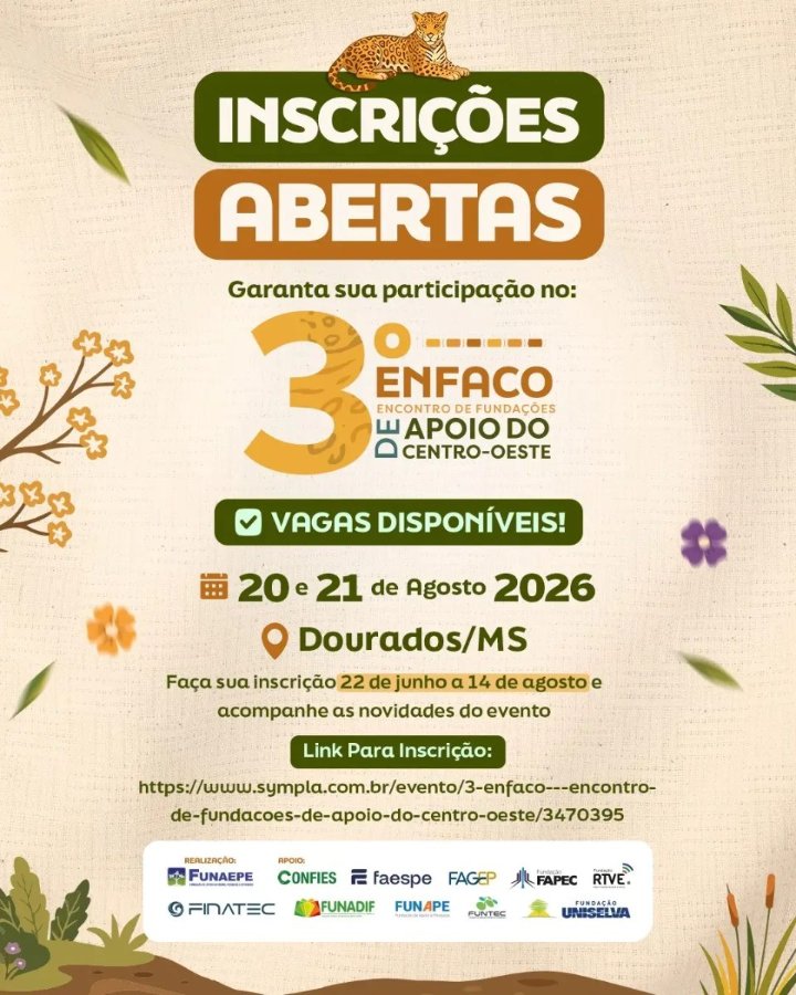 Imagem da publicação: 3º ENFACO — Encontro de Fundações de Apoio do Centro-Oeste