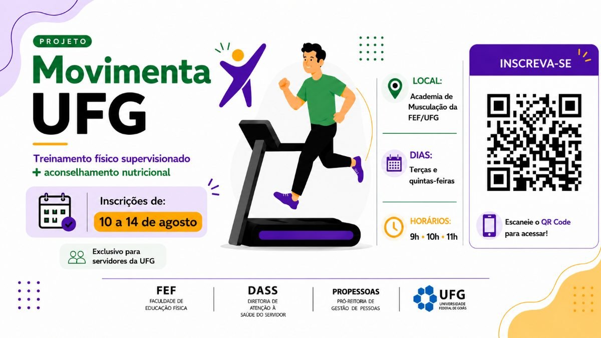 Imagem da publicação: Programa Movimenta UFG abre inscrições para servidores em agosto
